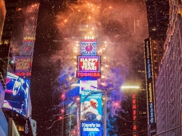 Times Square Ball Drop 2018